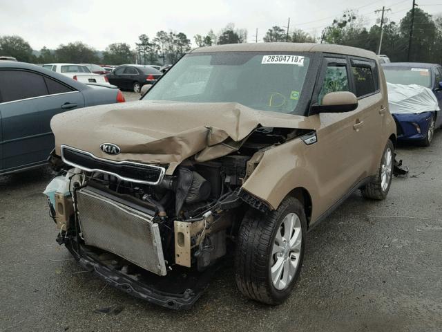 KNDJP3A55F7112143 - 2015 KIA SOUL + BROWN photo 2