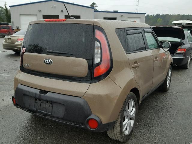 KNDJP3A55F7112143 - 2015 KIA SOUL + BROWN photo 4