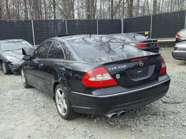 WDBTJ72H27F216900 - 2007 MERCEDES-BENZ CLK 550 BLACK photo 3