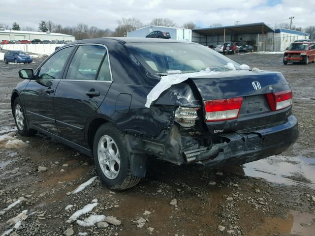 1HGCM56383A120581 - 2003 HONDA ACCORD LX BLACK photo 3