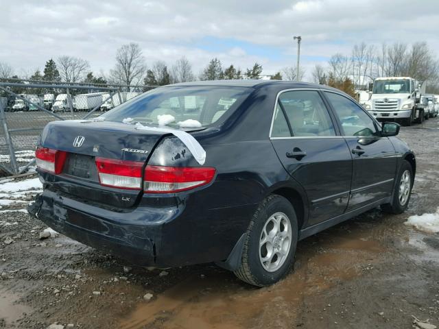 1HGCM56383A120581 - 2003 HONDA ACCORD LX BLACK photo 4