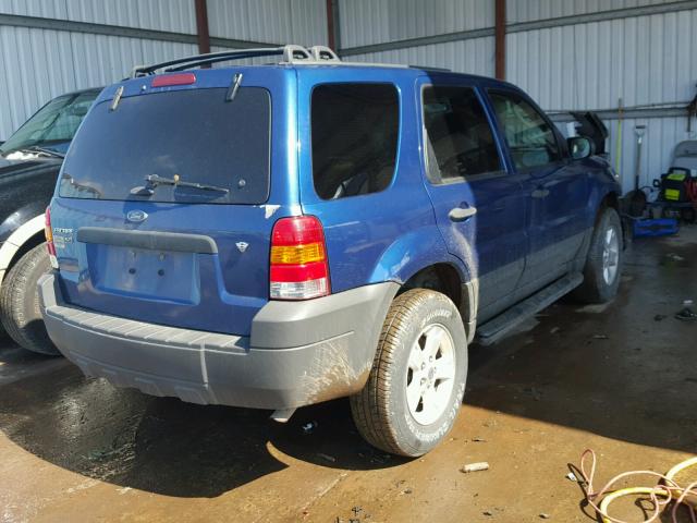 1FMYU93127KA13505 - 2007 FORD ESCAPE XLT BLUE photo 4