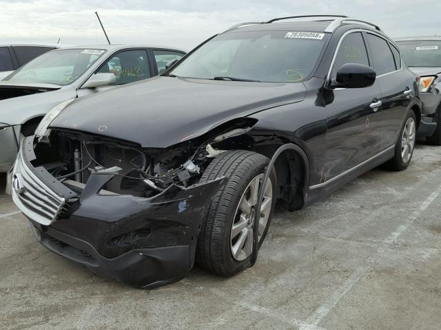 JNKAJ09E88M306933 - 2008 INFINITI EX35 BASE BLACK photo 2