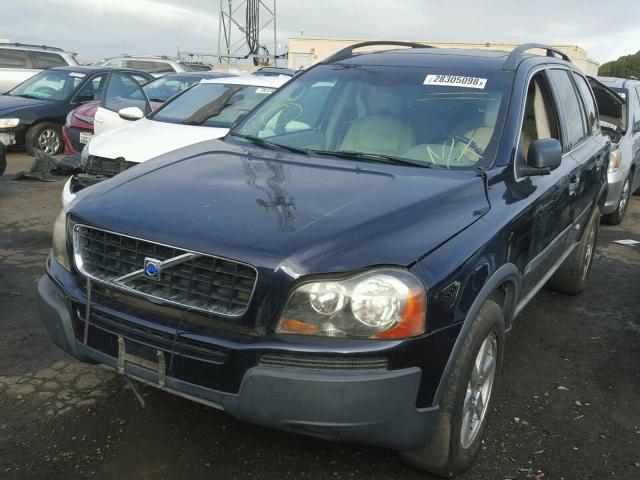 YV1CZ592251150451 - 2005 VOLVO XC90 BLUE photo 2