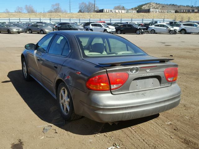 1G3NF52E22C310064 - 2002 OLDSMOBILE ALERO GLS 棕色 照片 3