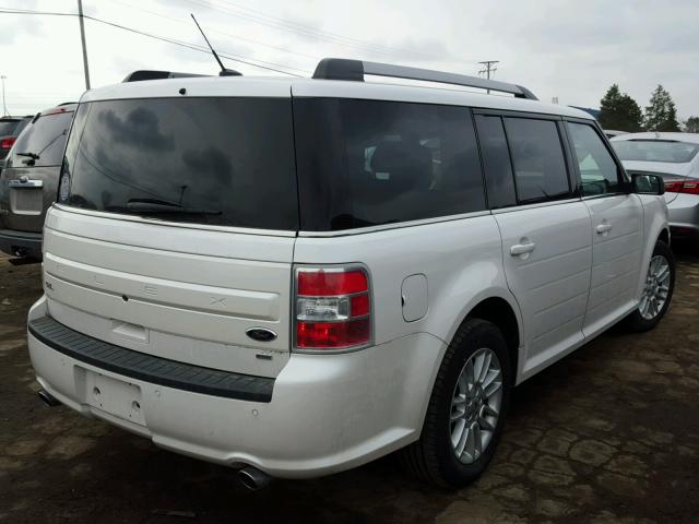 2FMHK6C84EBD32137 - 2014 FORD FLEX SEL WHITE photo 4