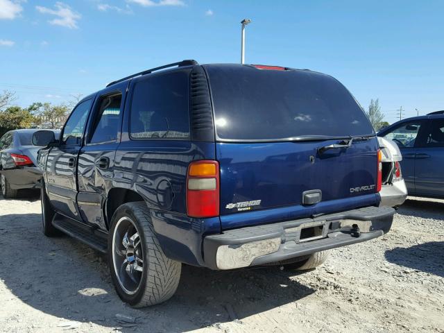 1GNEC13Z73R194062 - 2003 CHEVROLET TAHOE C150 BLUE photo 3