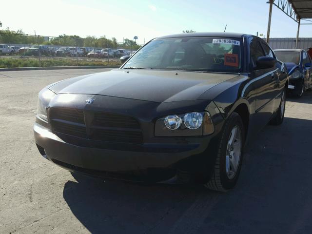 2B3KA43R38H205036 - 2008 DODGE CHARGER BLACK photo 2