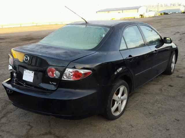 1YVHP80D865M51229 - 2006 MAZDA 6 S BLACK photo 4