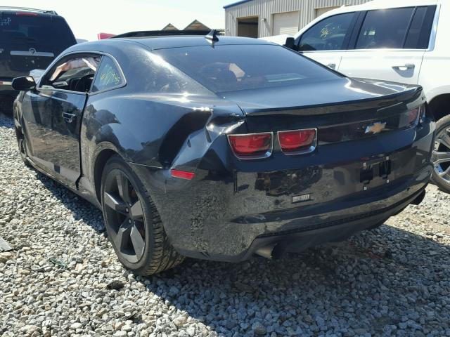 2G1FB1ED7B9106291 - 2011 CHEVROLET CAMARO LT BLACK photo 3