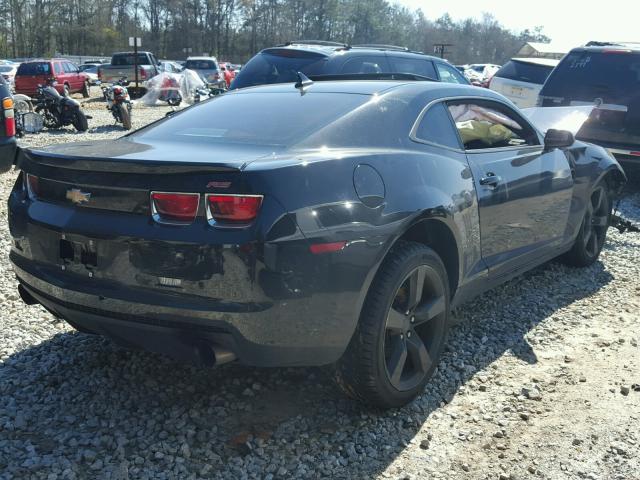 2G1FB1ED7B9106291 - 2011 CHEVROLET CAMARO LT BLACK photo 4