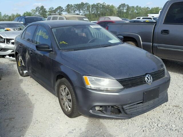 3VW2K7AJ5CM406647 - 2012 VOLKSWAGEN JETTA BASE Մոխրագույն լուսանկար 1