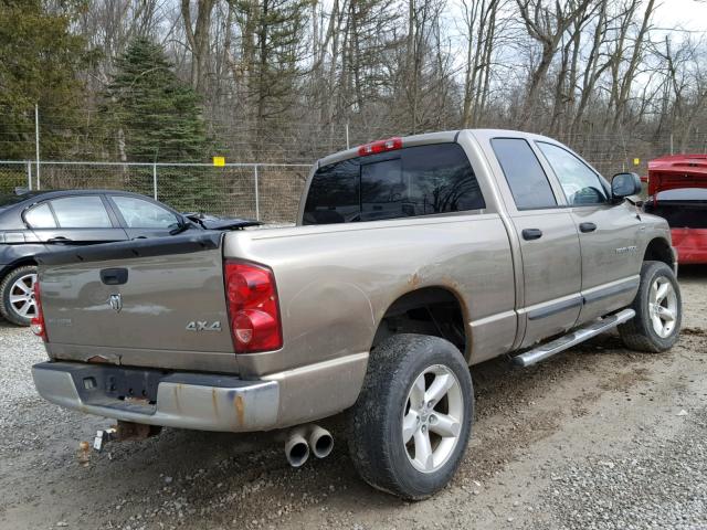 1D7HU18287J562015 - 2007 DODGE RAM 1500 S BEIGE photo 4