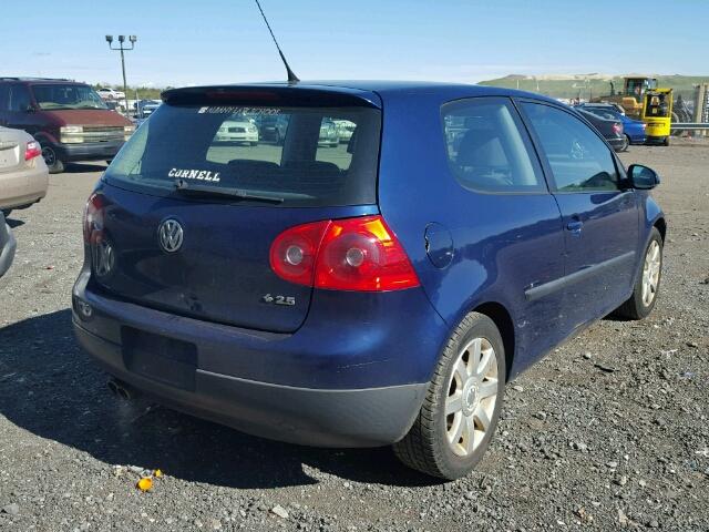 WVWBS71K97W049846 - 2007 VOLKSWAGEN RABBIT BLUE photo 4