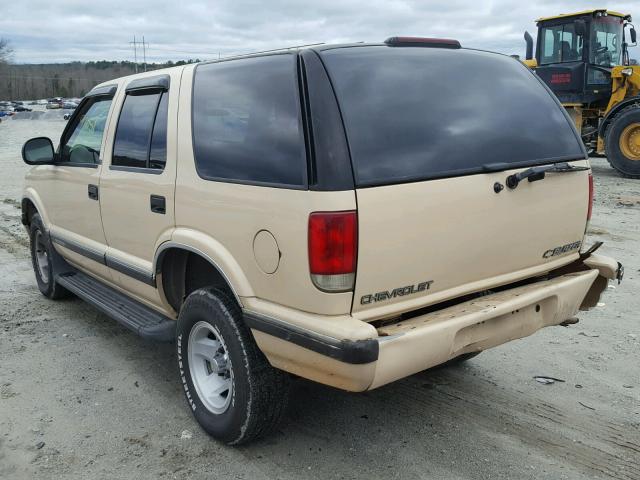 1GNCS13W3S2207350 - 1995 CHEVROLET BLAZER TAN photo 3