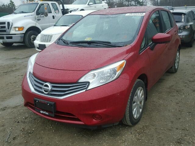3N1CE2CPXFL434153 - 2015 NISSAN VERSA NOTE RED photo 2