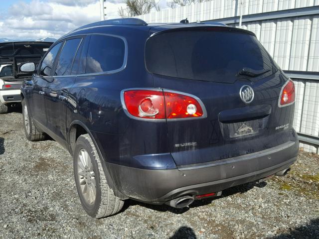 5GAER23D49J201169 - 2009 BUICK ENCLAVE CX BLUE photo 3