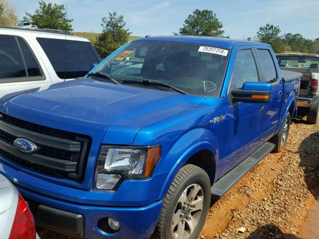 1FTFW1CF9DFC24272 - 2013 FORD F150 SUPER BLUE photo 2