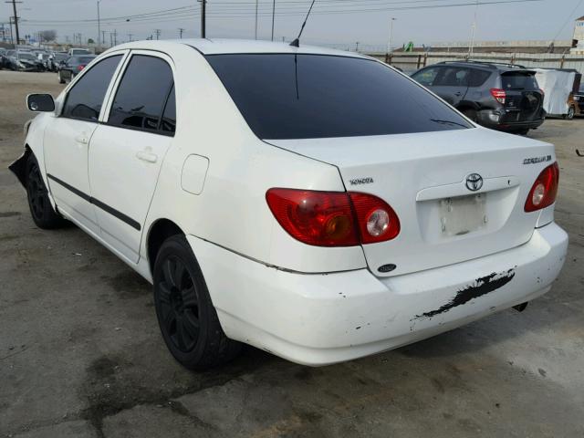 2T1BR32E23C015036 - 2003 TOYOTA COROLLA CE WHITE photo 3