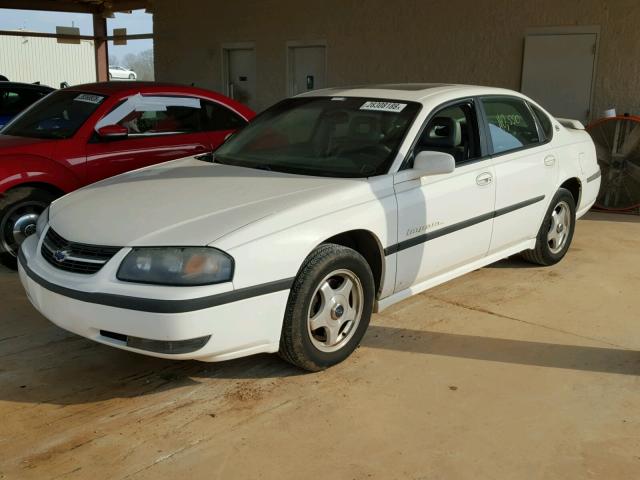 2G1WH55K029322035 - 2002 CHEVROLET IMPALA LS WHITE photo 2