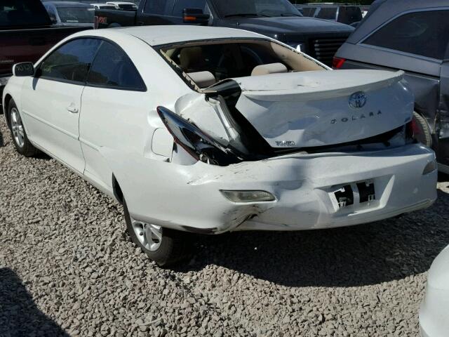 4T1CE30P17U760840 - 2007 TOYOTA CAMRY SOLA WHITE photo 3