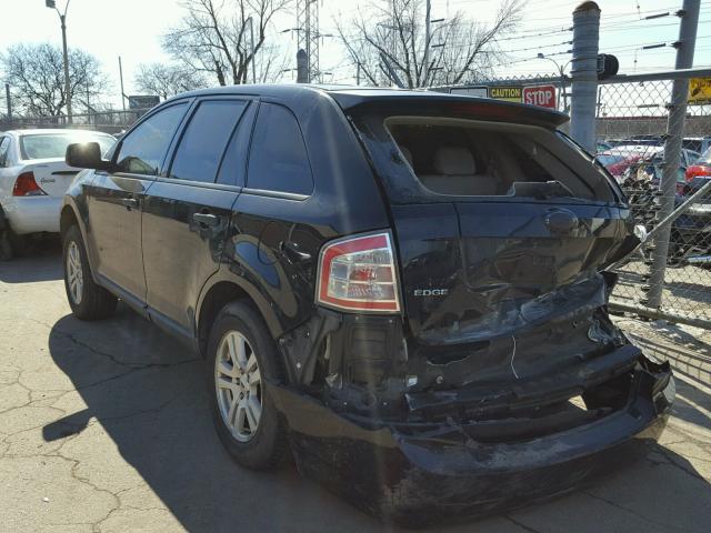 2FMDK36C57BB65898 - 2007 FORD EDGE SE BLACK photo 3