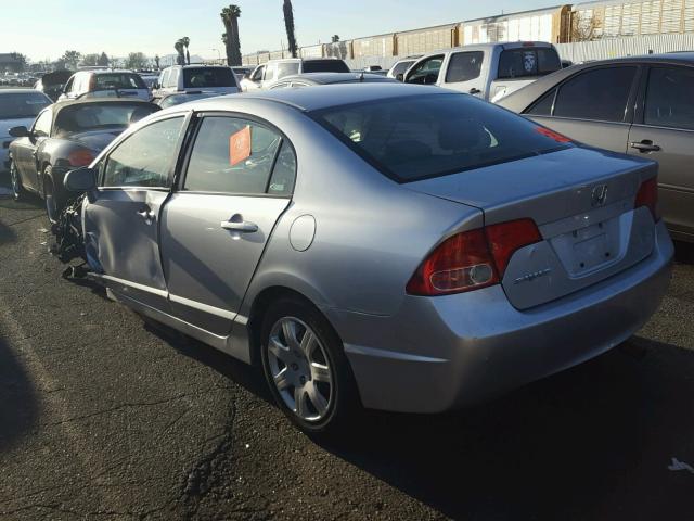 2HGFA16598H324119 - 2008 HONDA CIVIC LX SILVER photo 3