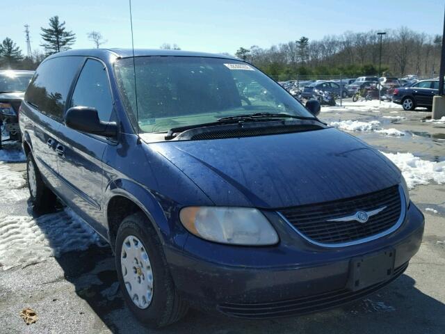 2C4GP44392R698106 - 2002 CHRYSLER TOWN & COU BLUE photo 1