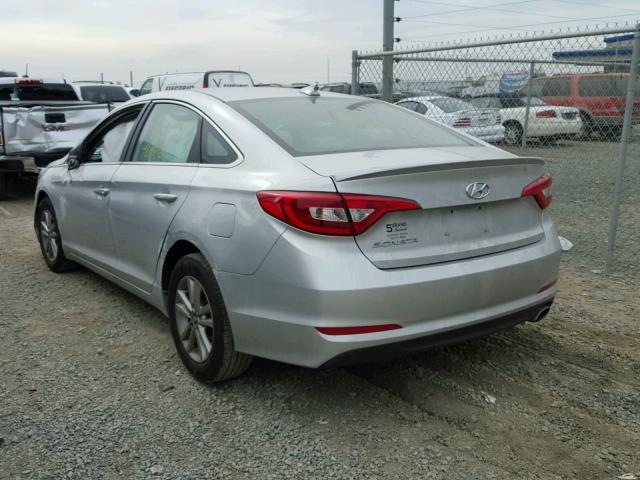 5NPE24AFXGH406424 - 2016 HYUNDAI SONATA SE SILVER photo 3