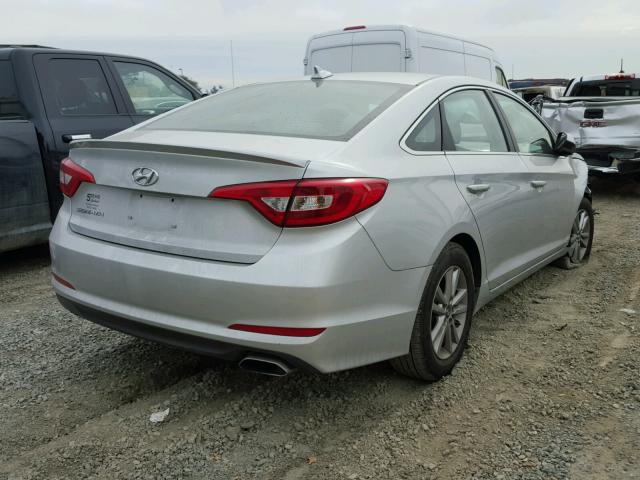 5NPE24AFXGH406424 - 2016 HYUNDAI SONATA SE SILVER photo 4