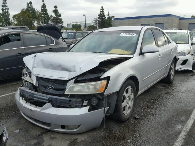 5NPEU46F86H008517 - 2006 HYUNDAI SONATA GLS SILVER photo 2