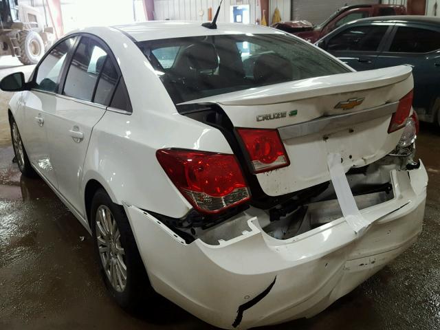 1G1PK5SC0C7330917 - 2012 CHEVROLET CRUZE ECO WHITE photo 3