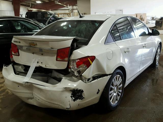 1G1PK5SC0C7330917 - 2012 CHEVROLET CRUZE ECO WHITE photo 4