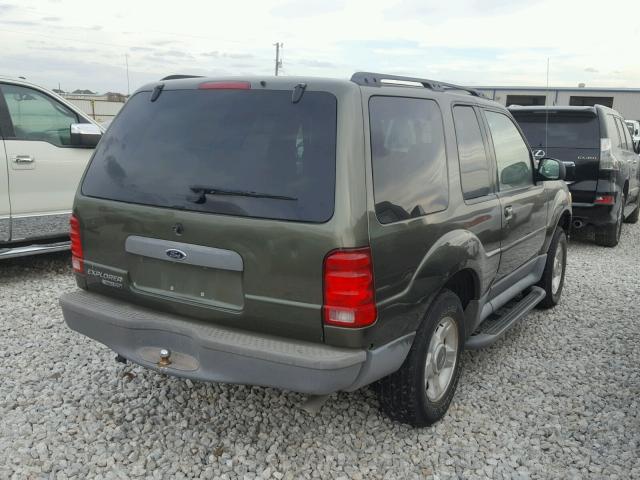 1FMYU60E83UA98256 - 2003 FORD EXPLORER S GREEN photo 4