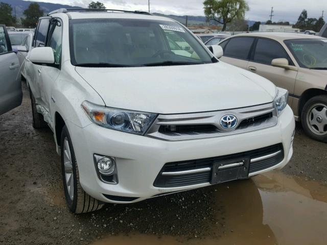 JTEDC3EH3D2012772 - 2013 TOYOTA HIGHLANDER WHITE photo 1