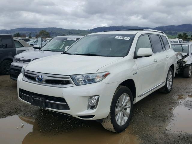 JTEDC3EH3D2012772 - 2013 TOYOTA HIGHLANDER WHITE photo 2