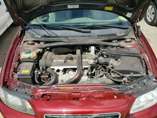 YV1RH592052442218 - 2005 VOLVO S60 2.5T RED photo 7