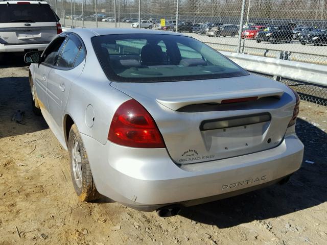 2G2WP522X41137513 - 2004 PONTIAC GRAND PRIX SILVER photo 3