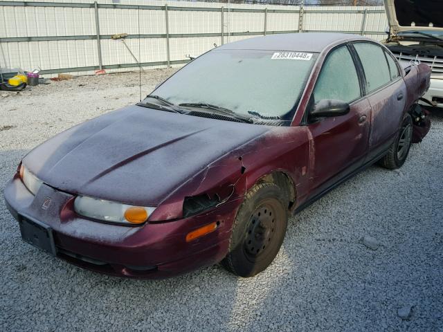 1G8ZH52832Z269554 - 2002 SATURN SL1 MAROON photo 2