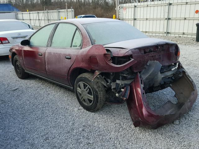 1G8ZH52832Z269554 - 2002 SATURN SL1 MAROON photo 3