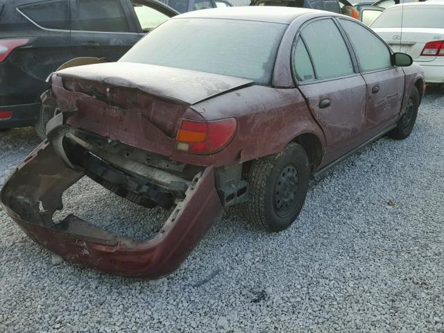 1G8ZH52832Z269554 - 2002 SATURN SL1 MAROON photo 4