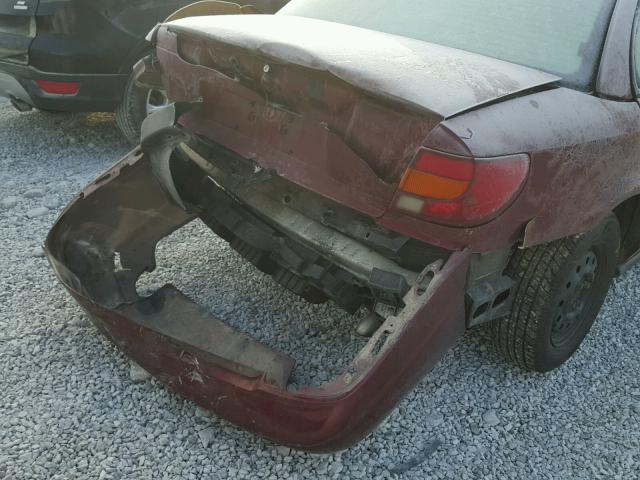 1G8ZH52832Z269554 - 2002 SATURN SL1 MAROON photo 9