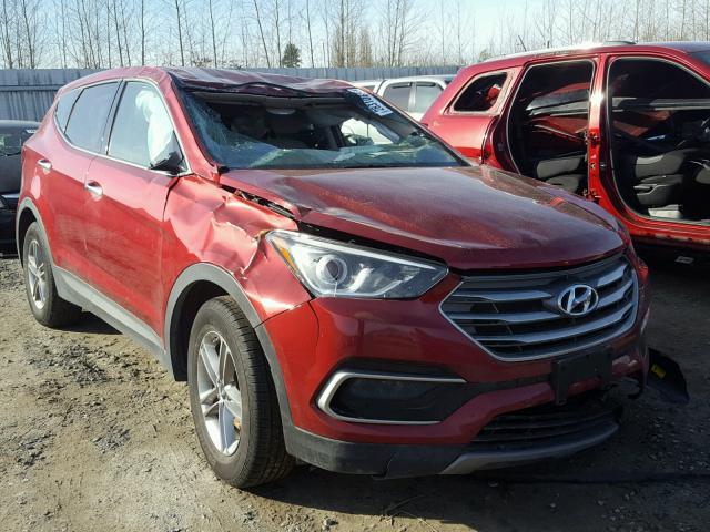 5XYZTDLB0HG463071 - 2017 HYUNDAI SANTA FE S RED photo 1