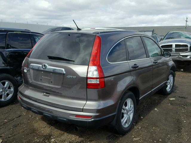 5J6RE4H53BL076792 - 2011 HONDA CR-V EX BLACK photo 4