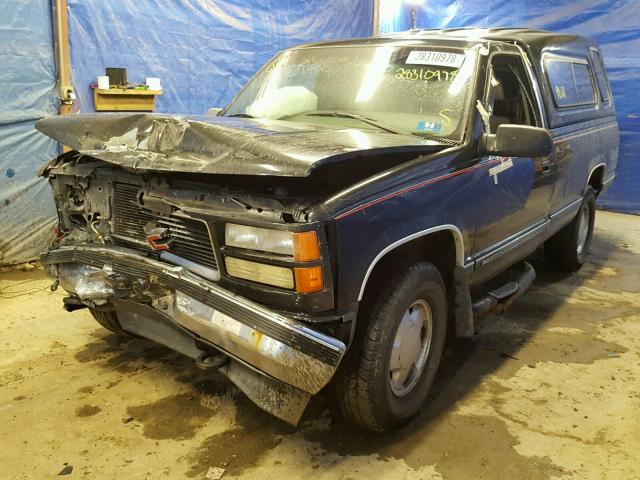 1GTEK14W5VZ506222 - 1997 GMC SIERRA K15 BLACK photo 2