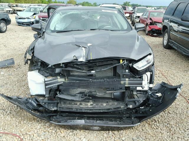 3FA6P0G70GR339852 - 2016 FORD FUSION S GRAY photo 7