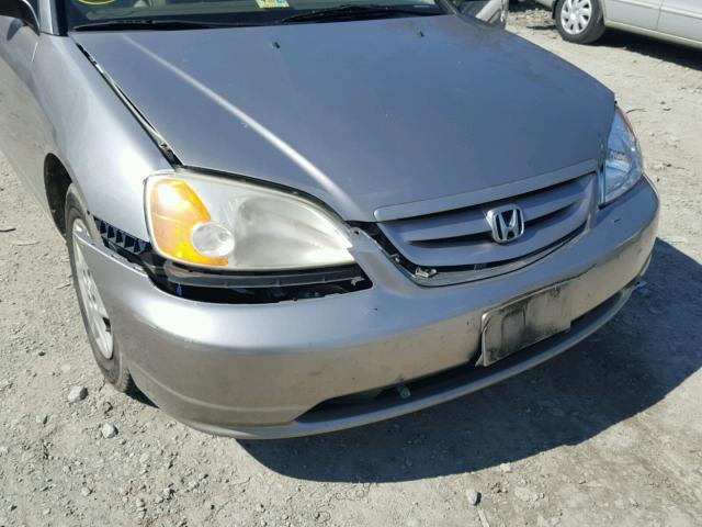 1HGEM22513L036041 - 2003 HONDA CIVIC LX BEIGE photo 9