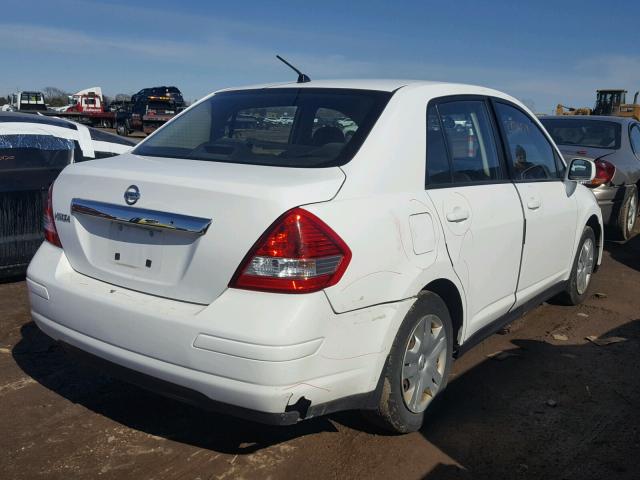 3N1BC1AP8AL393268 - 2010 NISSAN VERSA S WHITE photo 4