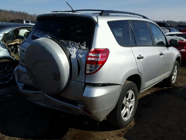 2T3ZF33V99W002904 - 2009 TOYOTA RAV4 SILVER photo 4