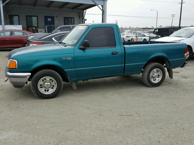 1FTCR10A8VUC23873 - 1997 FORD RANGER GREEN photo 9